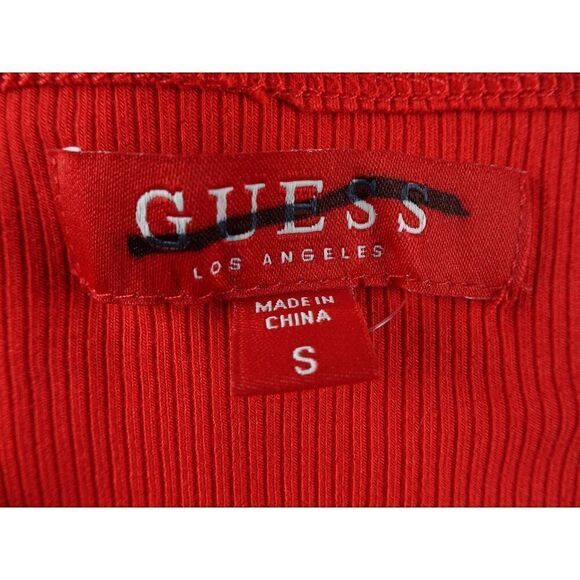 Guess Los Angeles Women Red Top Size S - Picture 8 of 11